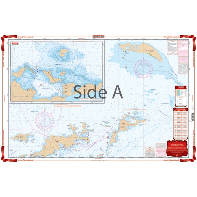 Waterproof Charts 32B British Virgin Islands Standard Navigation