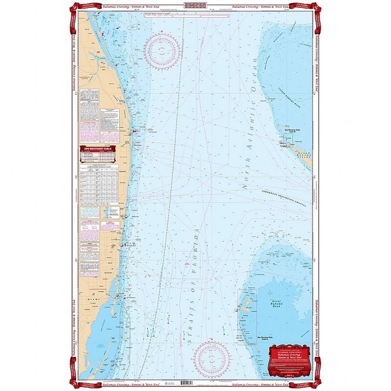 Waterproof Charts 38B Bahamas Crossing – Bimini & West End