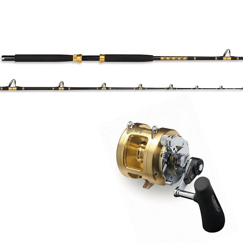 CHAOS KC 20-40 7′ Live Bait Rod and Shimano TIAGRA 20A w/ SUFIX Mono
