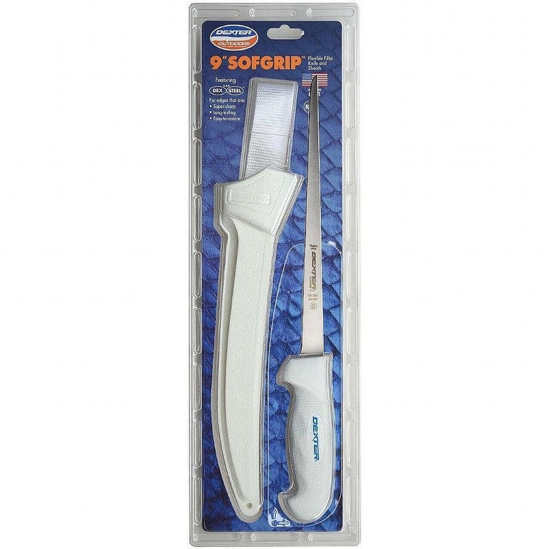 Dexter 9″ SoftGrip Flexible Fillet Knife with Sheath