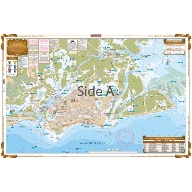 Waterproof Charts 41F Marco Island & Ten Thousand Islands Fishing