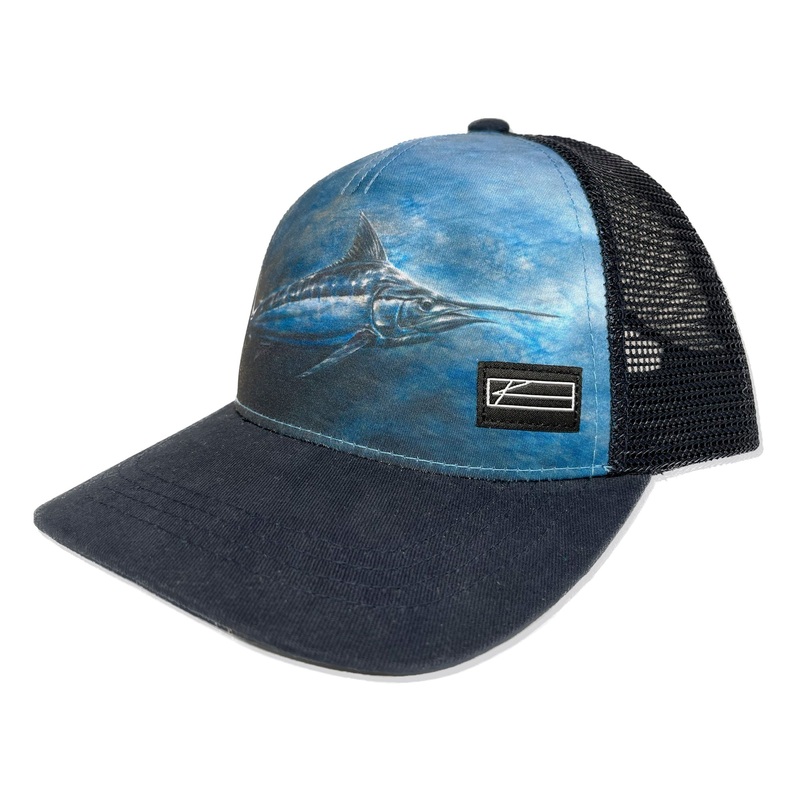 KSCOTT Off the Bank Hat – Marlin Art Work