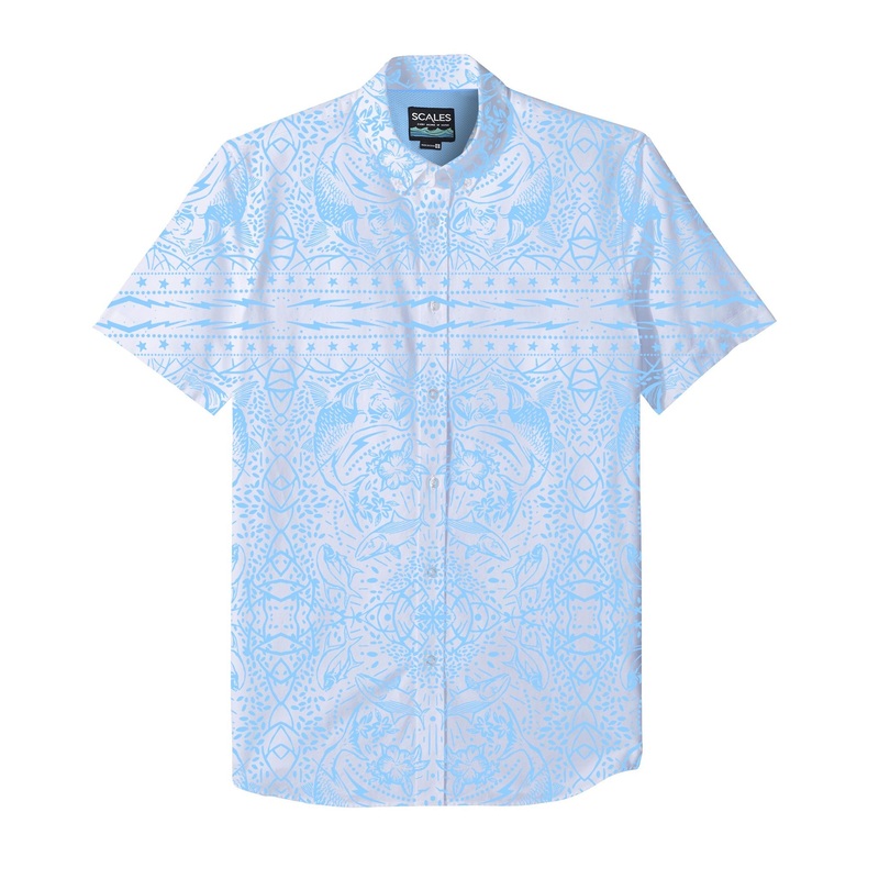 SCALES Mangrove Slam Short Sleeve Button Down Shirt