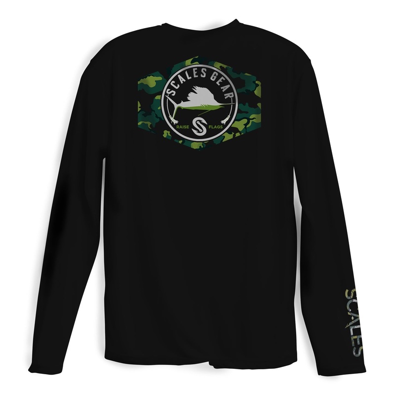 SCALES Men’s Sail Camo Long Sleeve Performance Shirt