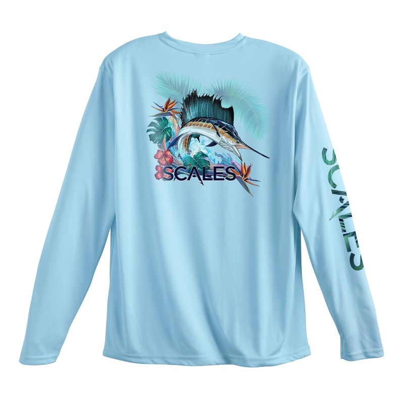 SCALES Men’s Sail Dream Long Sleeve Performance Shirt