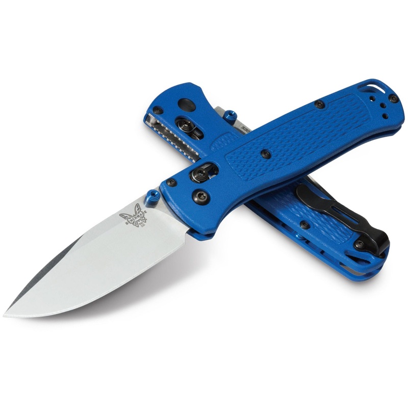 Benchmade 535 Bugout AXIS Folding Knife – Blue Grivory Handles