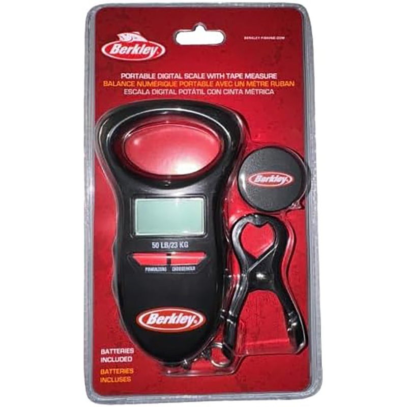 Berkley Digital Fish Scale with Tape 50 LB – Black