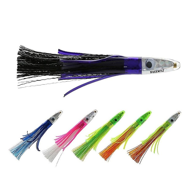 Zuker Grass Feather Trolling Lure with Mylar 6″
