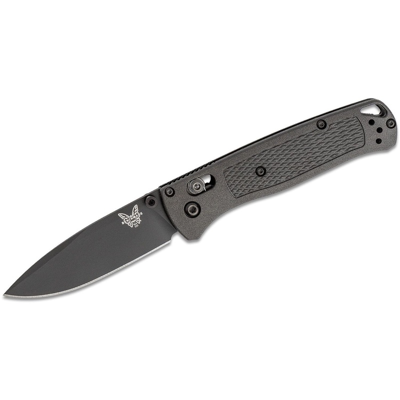 Benchmade Bugout CF-Elite AXIS 3.24″ Folding Knife S30V Black Cerakote Plain Blade, Graphite Black CF-Elite Handles