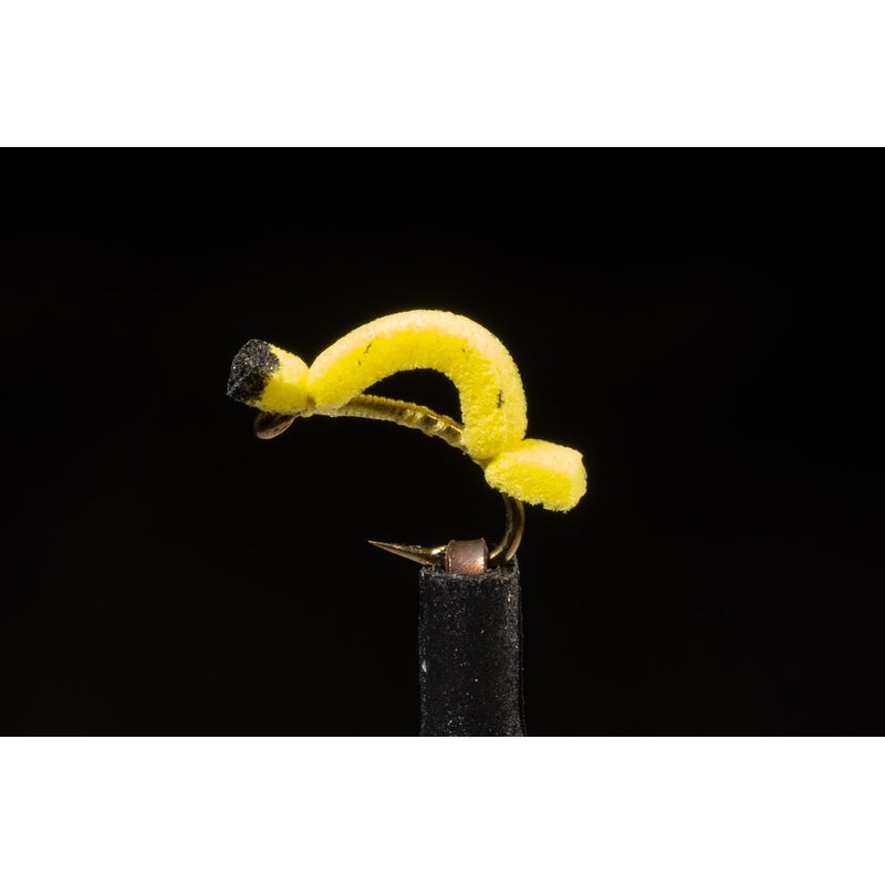 Foam Slim Willow Grub Yellow Fishing Fly