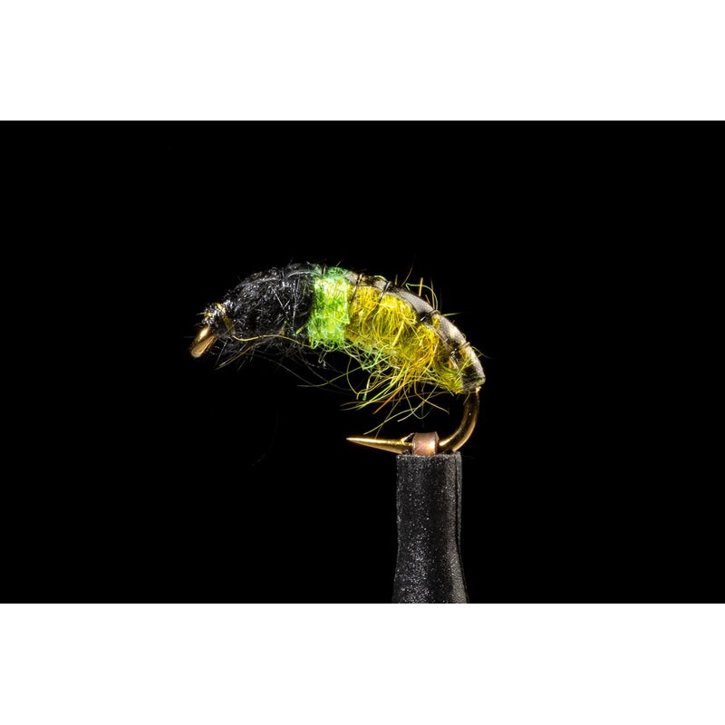 Hot Spot Czech Nymph Caddis Olive Fishing Fly