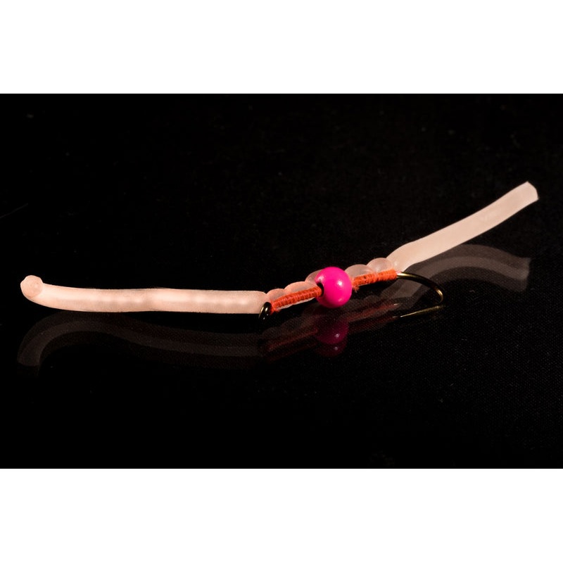 Squirmy Worm Pink Fishing Fly