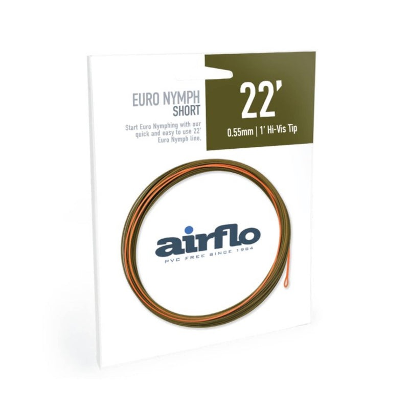 Airflo SLN Euro Nymph Short 22′ Hi Vis Tip Fly Fishing Line