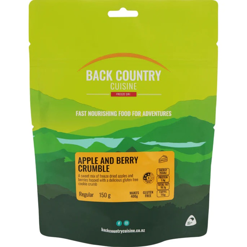 Back Country Cuisine Apple and Berry Crumble
