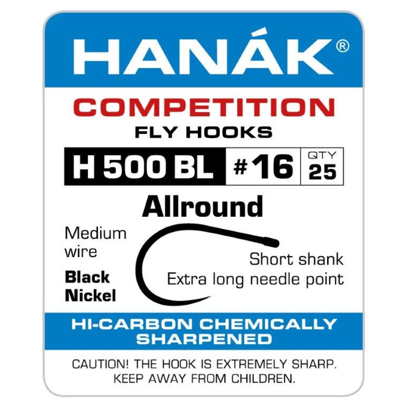 Hanak Barbless Allround Fly Hooks H 500 BL