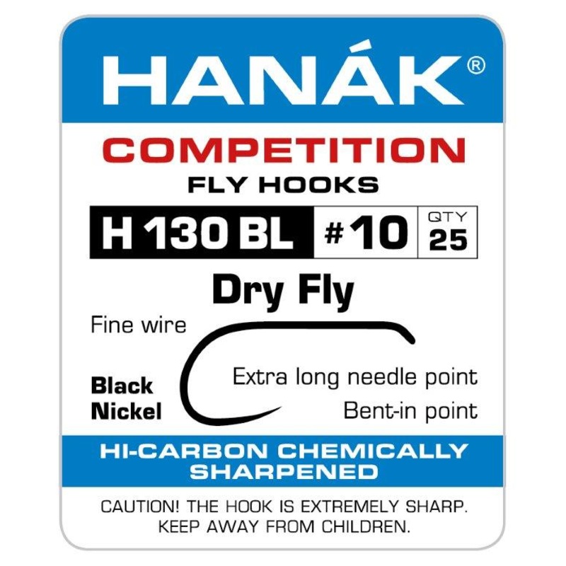 Hanak Barbless Dry Fly Hooks H 130 BL