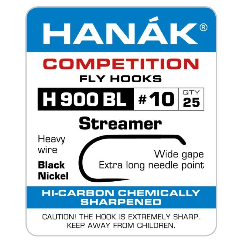 Hanak Barbless Streamer Fly Hooks H 900 BL