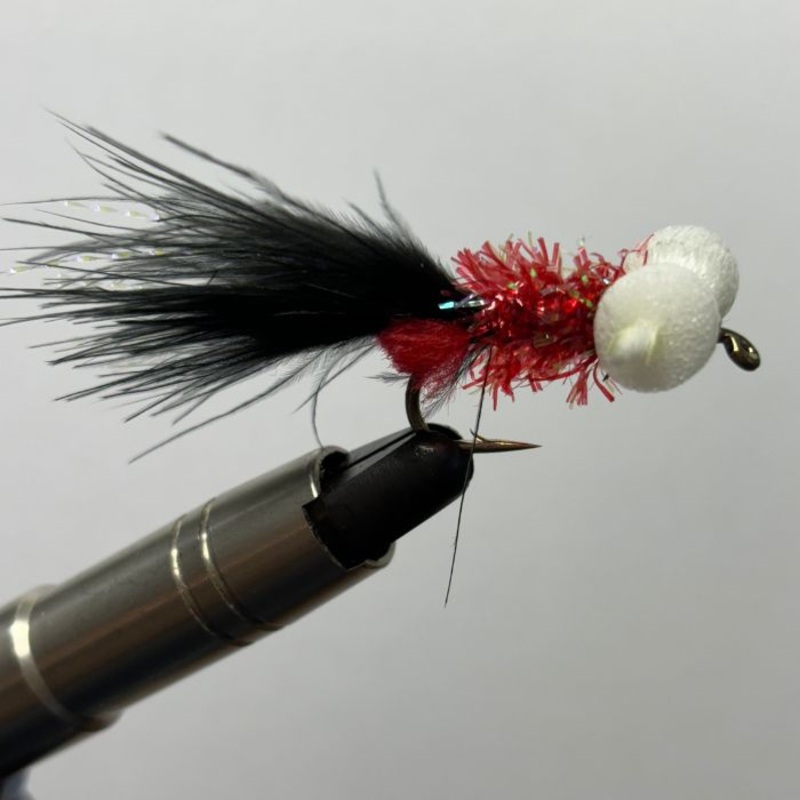 Creel Flies- Black/Red Booby