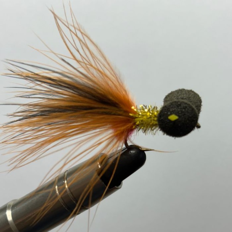 Creel Flies- Brown/yellow booby