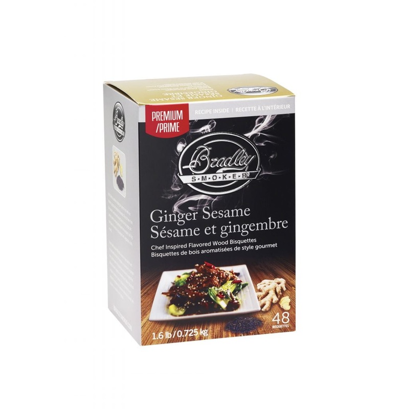 Bradley Smoker Premium Ginger Sesame 24 Bisquettes