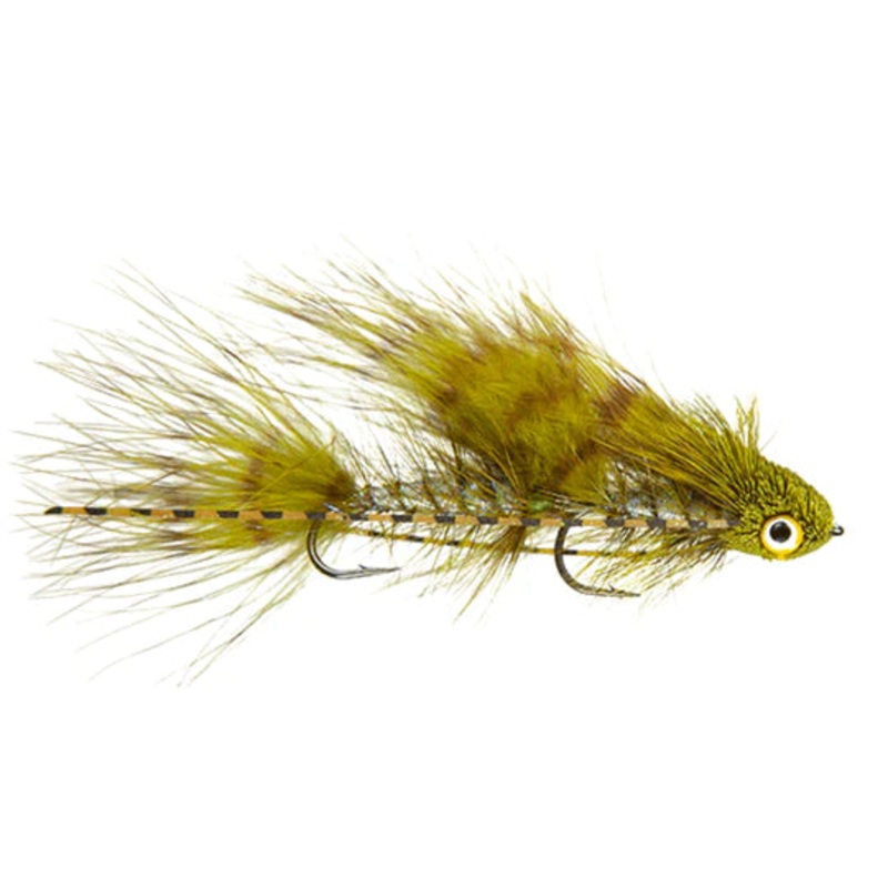 Galloups Micro Dungeon Barred Olive Fishing Fly