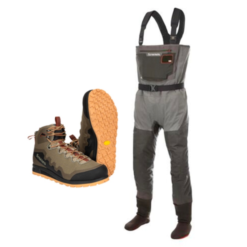 Simms G3 Guide Waders – Flyweight Access Boot Combo