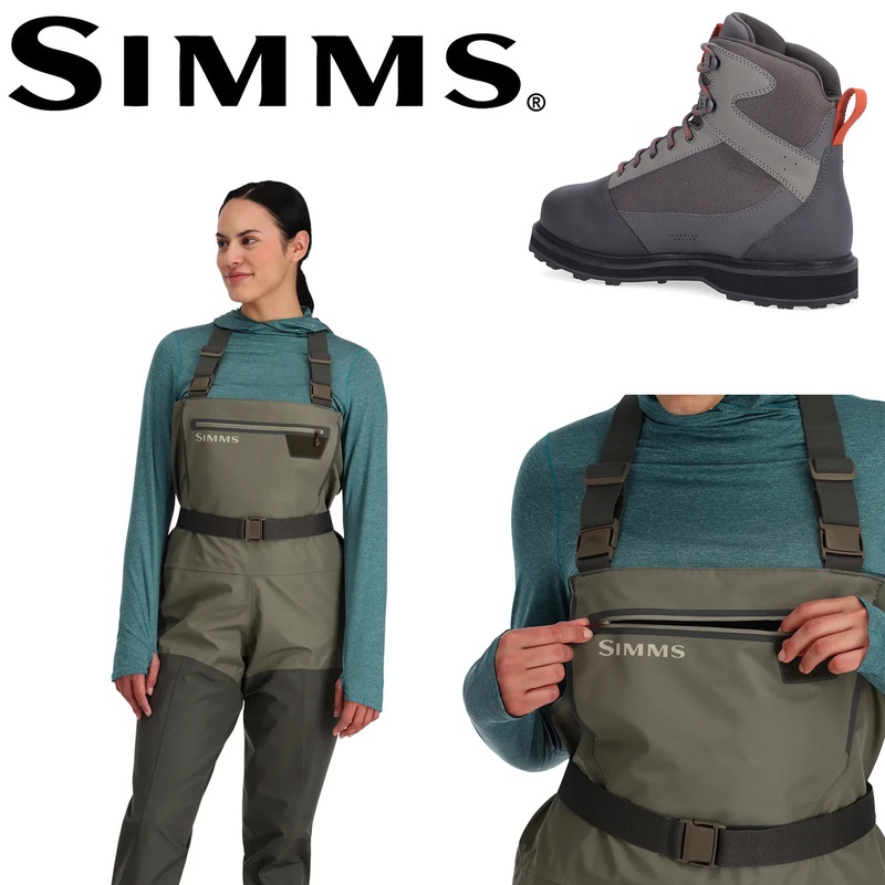 Simms Women’s Tributary Waders – Tributary Boot Combo