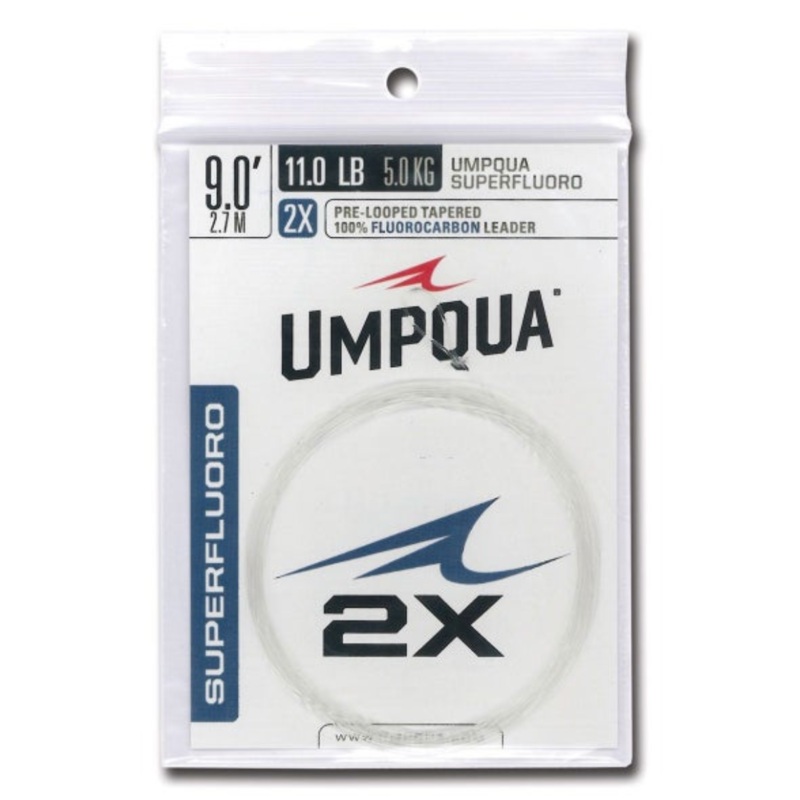 Umpqua Superfluoro 9ft Pre-Looped Tapered Fly Fishing Leader