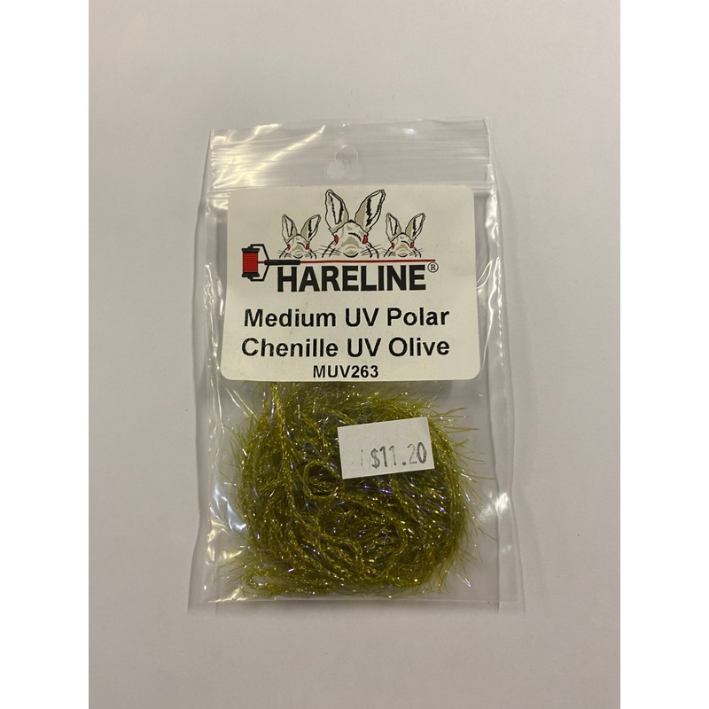 Hareline Medium UV Polar Chenille UV olive