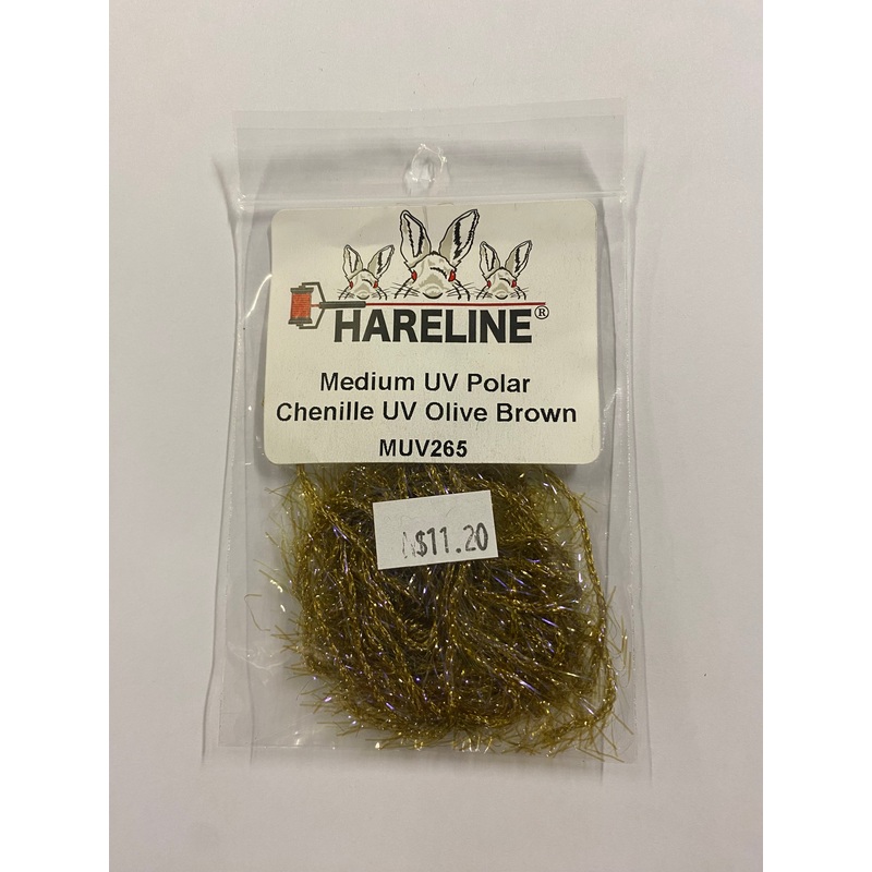 Hareline UV Polar Chenille UV Olive Brown