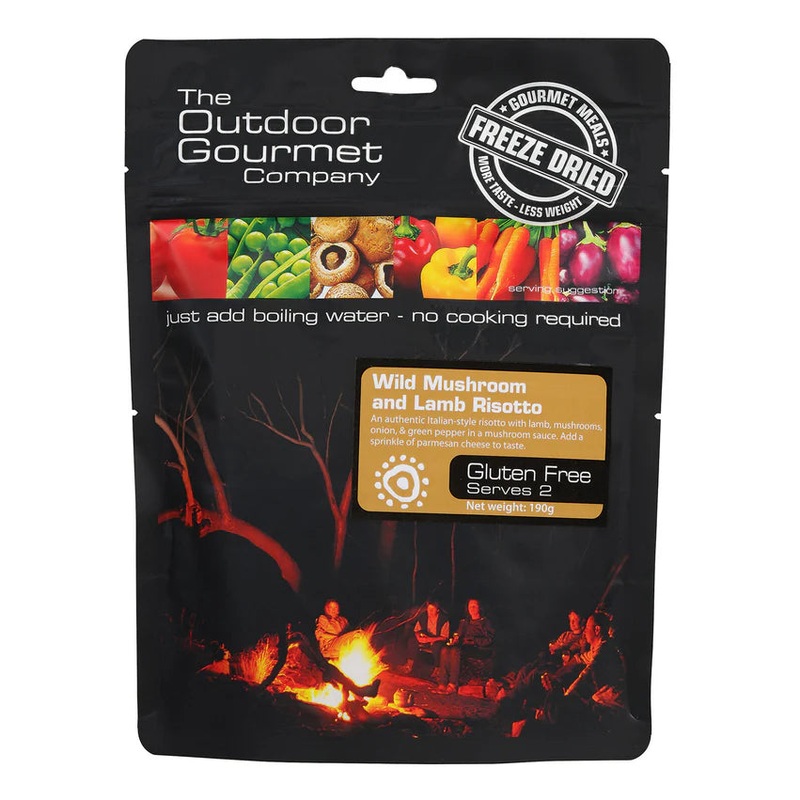 Outdoor Gourmet Mushroom And Lamb Risotto