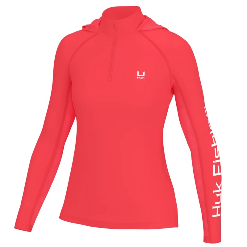 HUK ICON LS HOODIE WOMENS