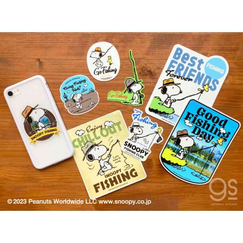 General Fishing Stickers – Snoopy go fishing