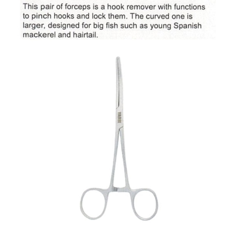 YARIE No.804 Y-Tool Forceps Curve 18cm
