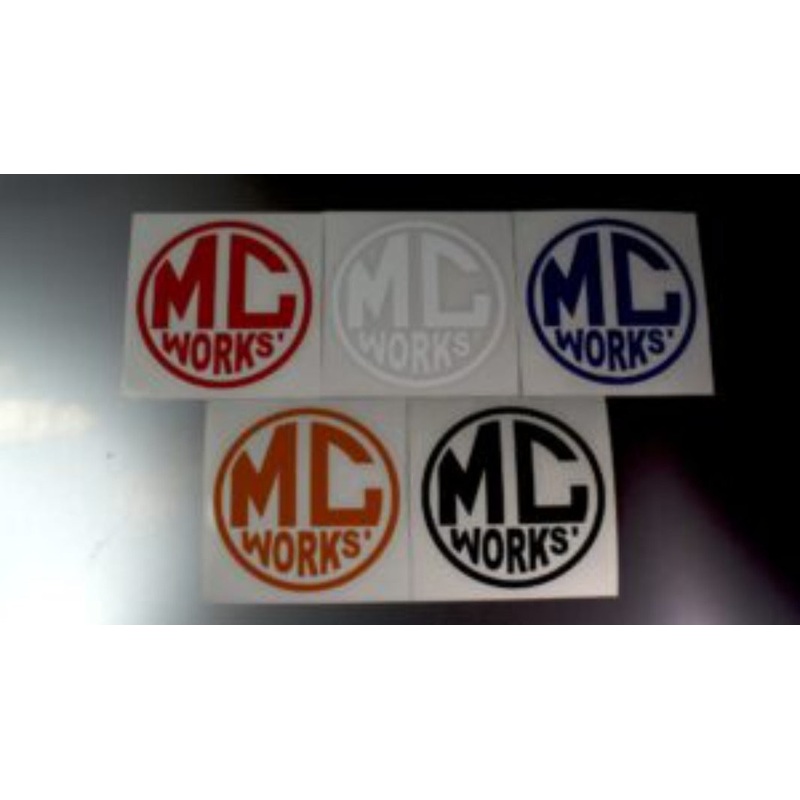 Mc Works Stickers CUTTING DECALS – Round Type