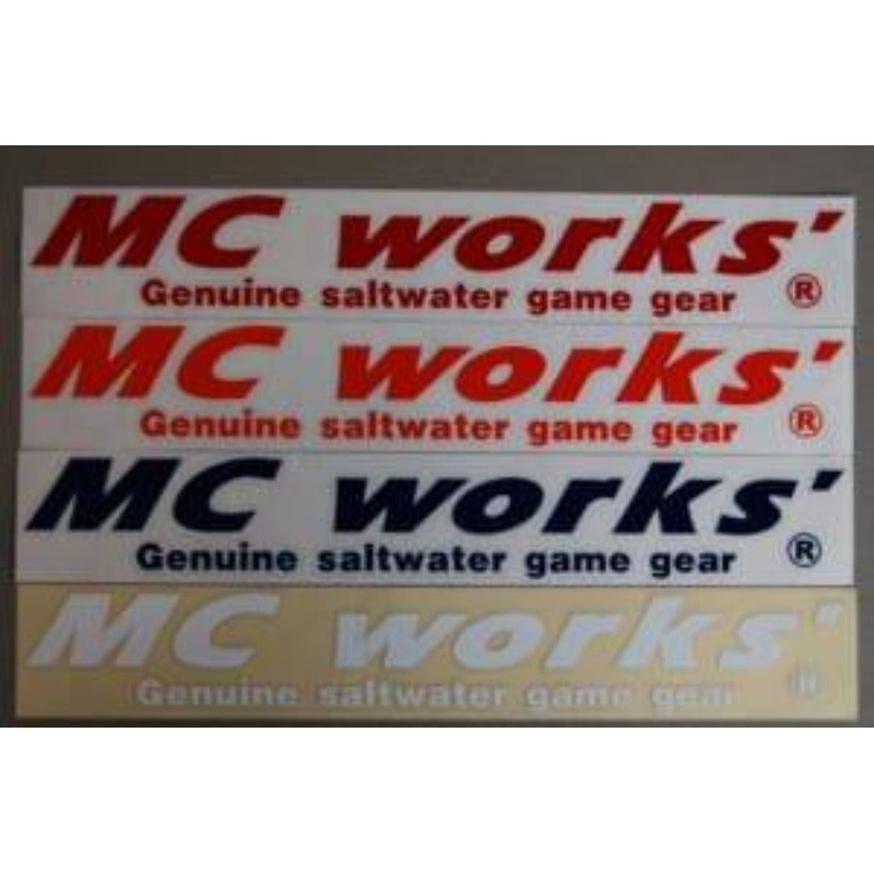 Mc Works Stickers CUTTING DECALS – Long Type