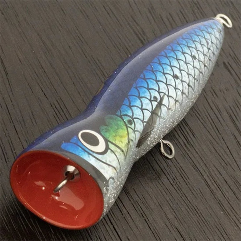Reef Original Handmade Wood Lure – Slim Popper 110 (Heavy Hook Type)