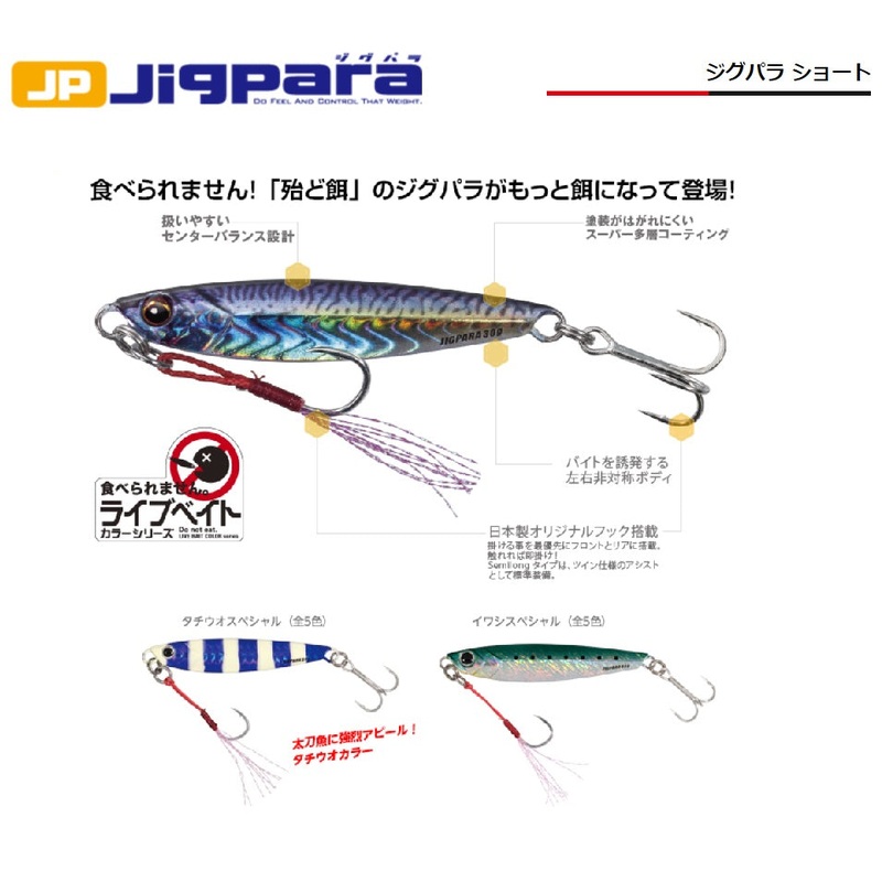 Major Craft Jigpara Short Metal Jig 40g
