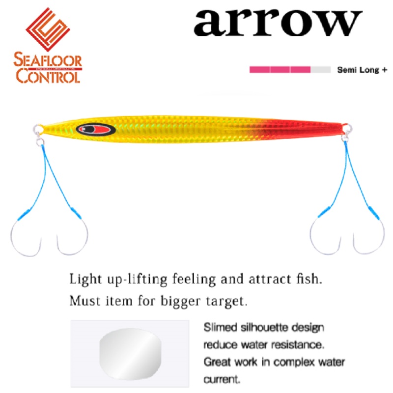 SEAFLOOR CONTROL Metal Jig ARROW 700g