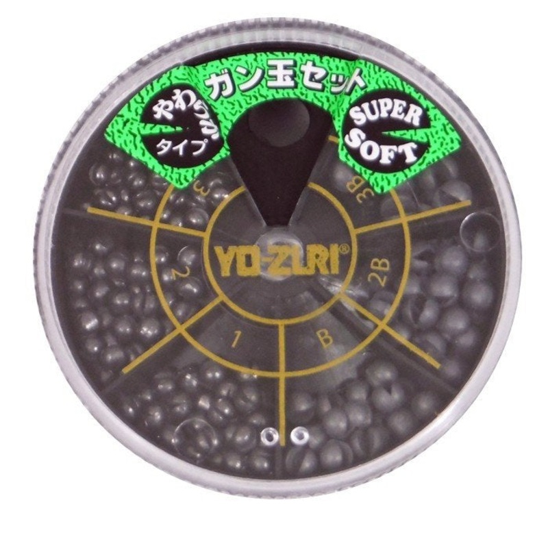Yo-Zuri ISO Fishing Ball clip Bite Sinker Six Types Set with case