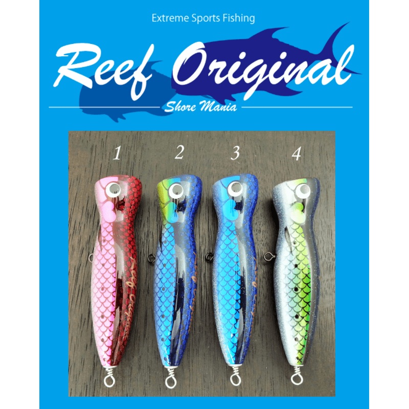 Reef Original Handmade Wood Lure – Slim Popper 110