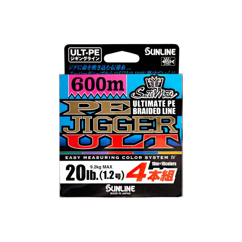 Sunline Saltimate PE JIGGER ULT x 4 BRAID PE 600m