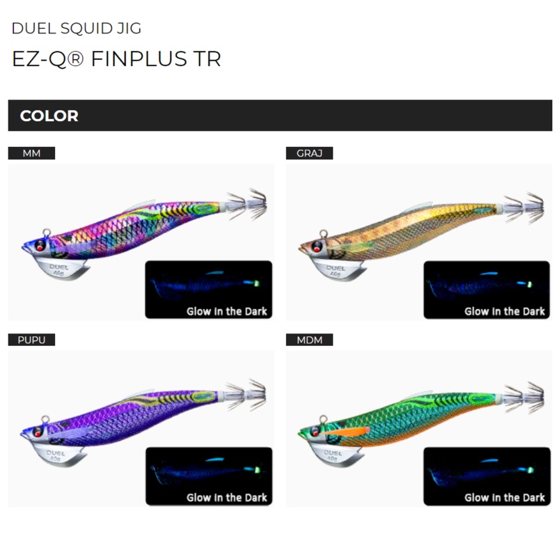 DUEL EZ-Q FINPLUS TR Squid Jig #3.5 (50g)