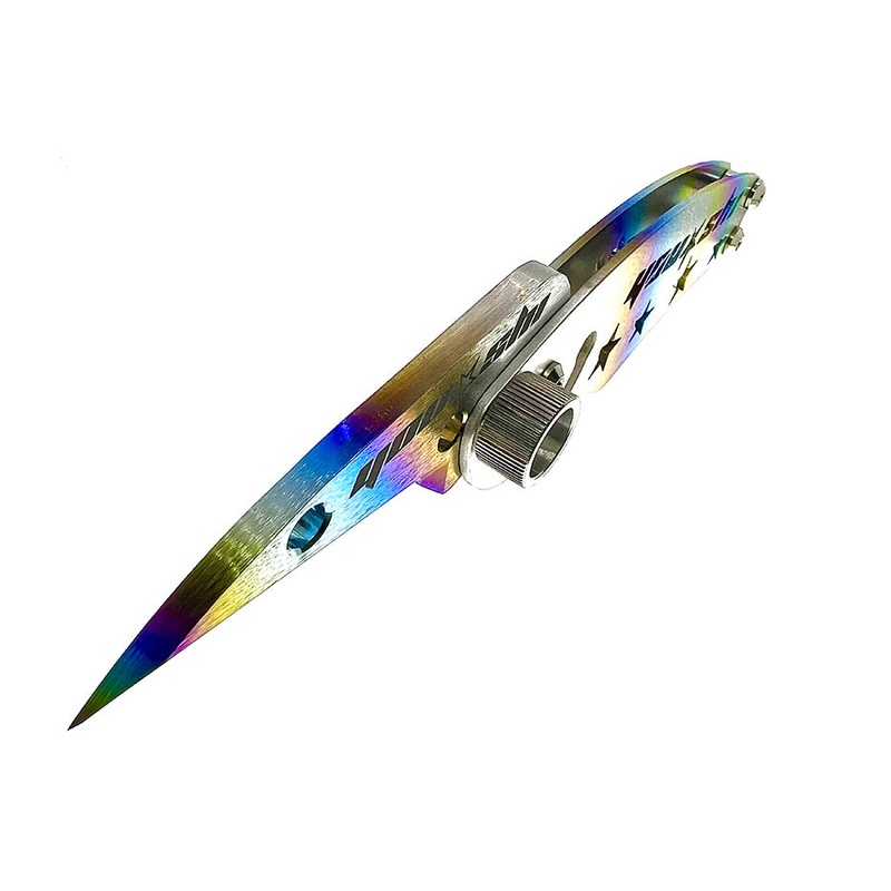 YOU-SHI JAPAN YS64 Titanium FD Deba Knife Rainbow