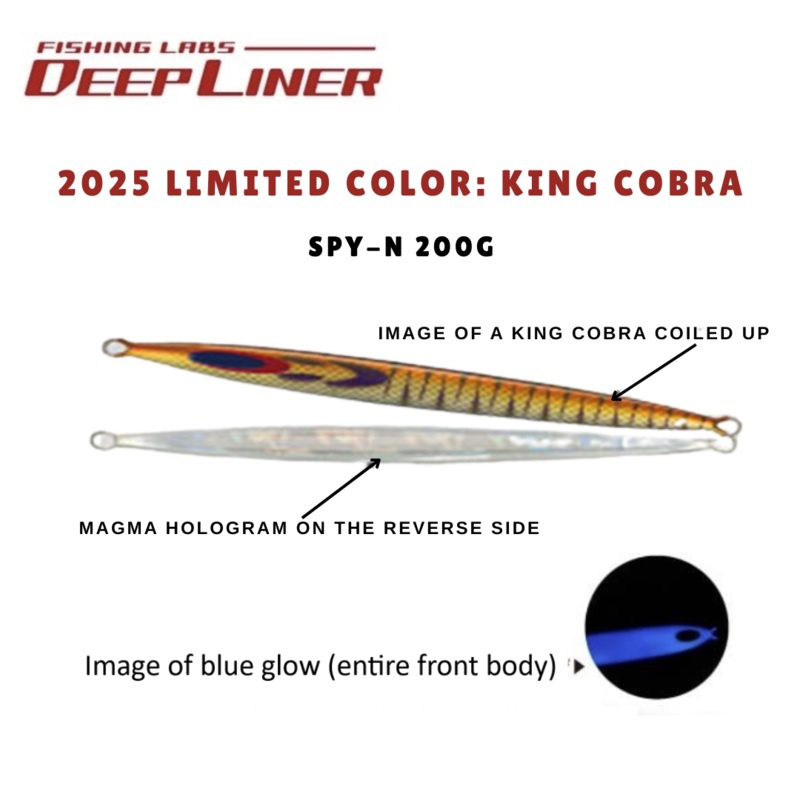 Deepliner SPY-N 200g – 2025 limited color: King Cobra