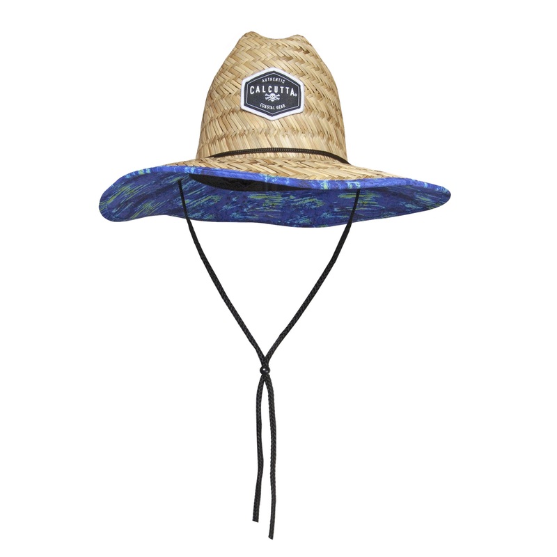Straw Hat with Realtree Fishing Pattern