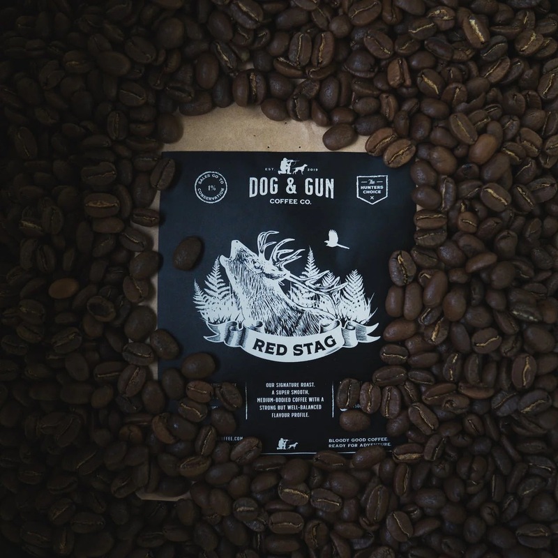 Dog & Gun Red Stag – Savoury Medium Roast – Whole Bean / 750g