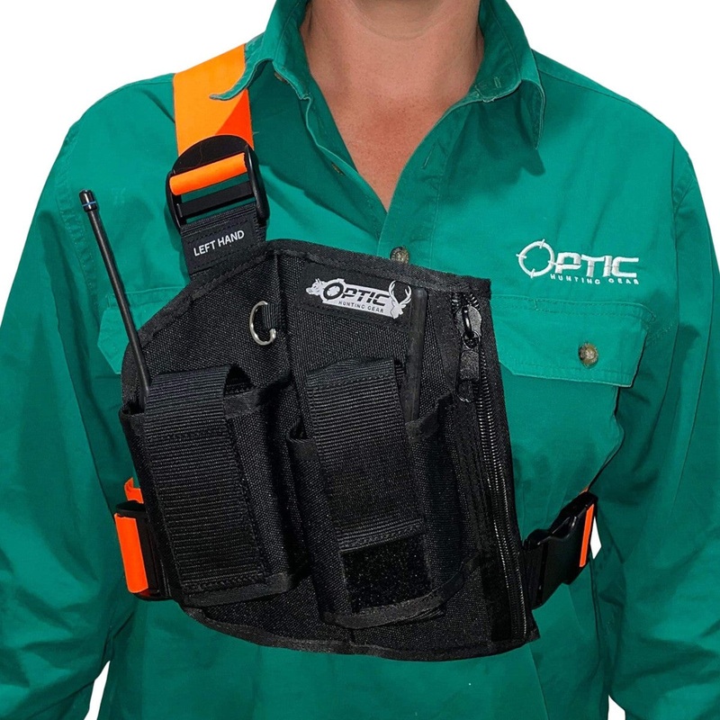 Uhf/tracker Holder With Pocket And Zip