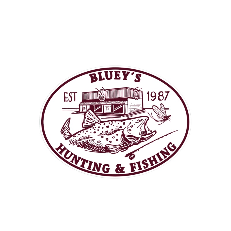 Bluey’s Trout Sticker 140×105