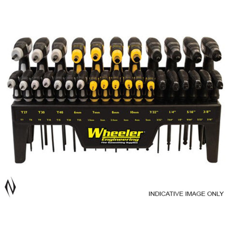 Wheeler Gunsmithing Sae/metric Hex & Torx P-handle 30 Pce